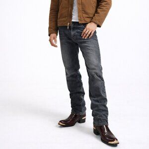 Laredo Western Cowboy Boots M 8D Dark Cherry Leather Metal Design Vintage Rodeo